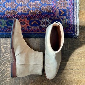 John Varvatos Suede Back Zip Boot